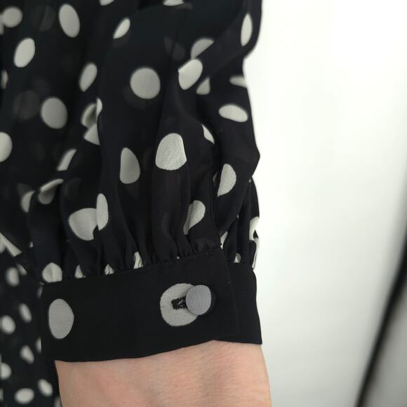 ASOS Curve Design Long Sleeve Polka Dot Dress Size 18 NWT - Picture 10 of 15